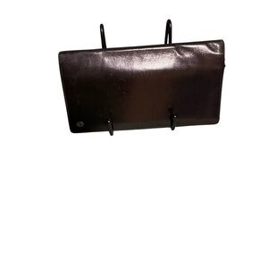 Cartier Paris Vintage Black Leather Long Billfold Card Wallet Fair Condition
